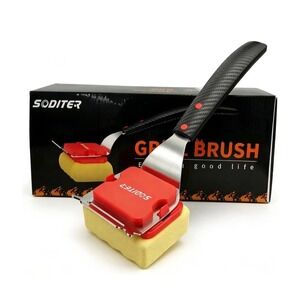 Grill Brush Bristle Free with Collapsible Bucket, BBQ Grill Cleaning Brush fo...